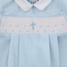Load image into Gallery viewer, Christening Baptism Cross Romper