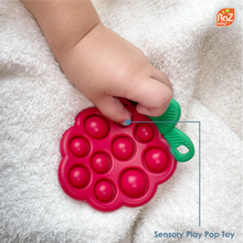 Load image into Gallery viewer, Razberry Pop Silicone Teether Sensory Toy