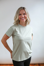 Load image into Gallery viewer, Full Zip Super Soft Breastfeeding Tee