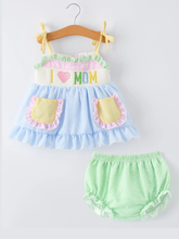Load image into Gallery viewer, “I ❤ Mom” Smocked Set