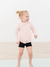 Load image into Gallery viewer, Zen Pink Full-Zip Ruffle Active Jacket