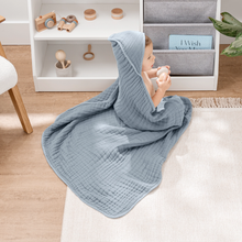 Load image into Gallery viewer, 2PK 6 Layer Hooded Baby Towels