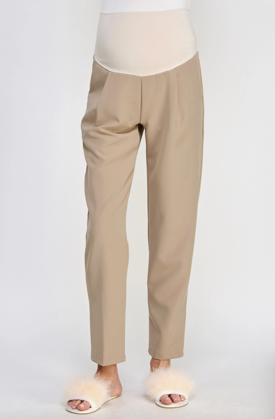 Nancy Maternity Dress Pant Medium / Khaki