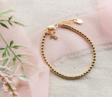 Load image into Gallery viewer, 14K Gold-Plated Cross Bracelet Baby
