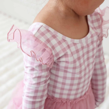Load image into Gallery viewer, Girly Gingham Skirt Leotard