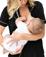 Load image into Gallery viewer, Clea Bamboo Maternity & Postpartum Short Sleeve Pajama Set (More Colors)