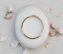 Load image into Gallery viewer, 14K Gold-Plated Etched Baby Bangle