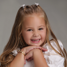 Load image into Gallery viewer, 14K Gold-Plated Etched Baby Bangle