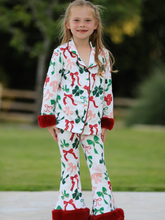 Load image into Gallery viewer, Holiday Bow PJ Set