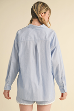 Load image into Gallery viewer, Tiff Striped Button Up & Short Set