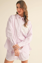 Load image into Gallery viewer, Tiff Striped Button Up & Short Set