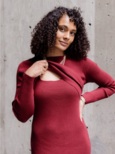 Load image into Gallery viewer, Kay Maternity & Nursing Midi Dress
