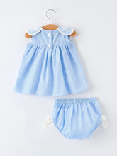 Load image into Gallery viewer, Petal Peter Pan Christening Bloomer Set