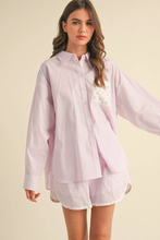 Load image into Gallery viewer, Tiff Striped Button Up & Short Set