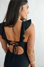 Load image into Gallery viewer, Ruffle Neck Breastfeeding Swimsuit