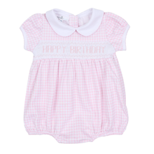 Load image into Gallery viewer, Birthday Classics Smocked Pink Bubble