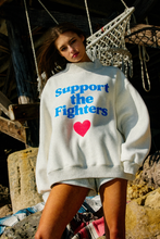 Load image into Gallery viewer, Fck Cancer Mock Neck Reversible Sweatshirt