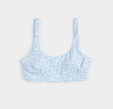 Load image into Gallery viewer, Floral Sky Blue Women's Bikini Top
