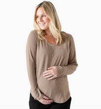 Load image into Gallery viewer, Bamboo Nursing & Maternity Long Sleeve