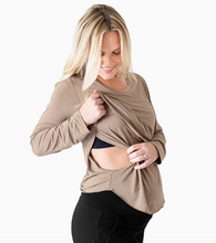 Load image into Gallery viewer, Bamboo Nursing & Maternity Long Sleeve