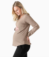 Load image into Gallery viewer, Bamboo Nursing & Maternity Long Sleeve