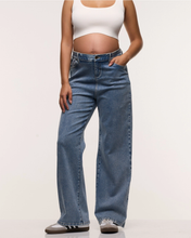 Load image into Gallery viewer, Relaxed Wide Leg Maternity Jeans