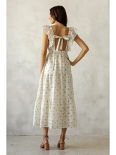 Load image into Gallery viewer, Floral Bow Midi Dress