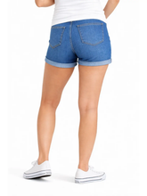 Load image into Gallery viewer, Maternity Roll Cuff Jean Shorts