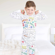 Load image into Gallery viewer, Big Bro Colorable PJ Set