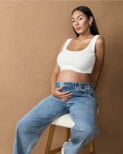 Load image into Gallery viewer, Relaxed Wide Leg Maternity Jeans