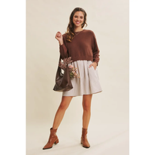 Load image into Gallery viewer, Coffee Date Back Bow Dress