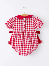 Load image into Gallery viewer, 4th of July Flag Plaid Romper