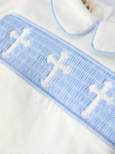 Load image into Gallery viewer, Smocked Christening Bloomer Set