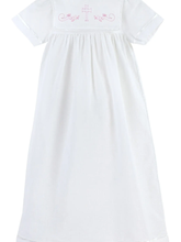 Load image into Gallery viewer, Pink Cross Embroidery Gown