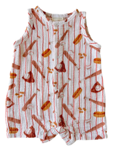 Load image into Gallery viewer, Baseball Game Romper