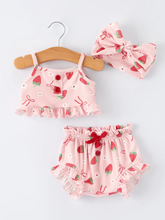 Load image into Gallery viewer, Strawberry Bloomer Set