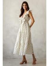 Load image into Gallery viewer, Floral Bow Midi Dress