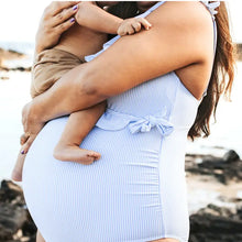 Load image into Gallery viewer, Nursing & Maternity One Piece Wrap Swimsuit