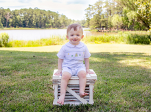 Load image into Gallery viewer, Birthday Smocked Romper