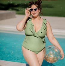 Load image into Gallery viewer, Nursing & Maternity One Piece Wrap Swimsuit