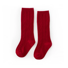 Load image into Gallery viewer, Cable Knit Knee Highs