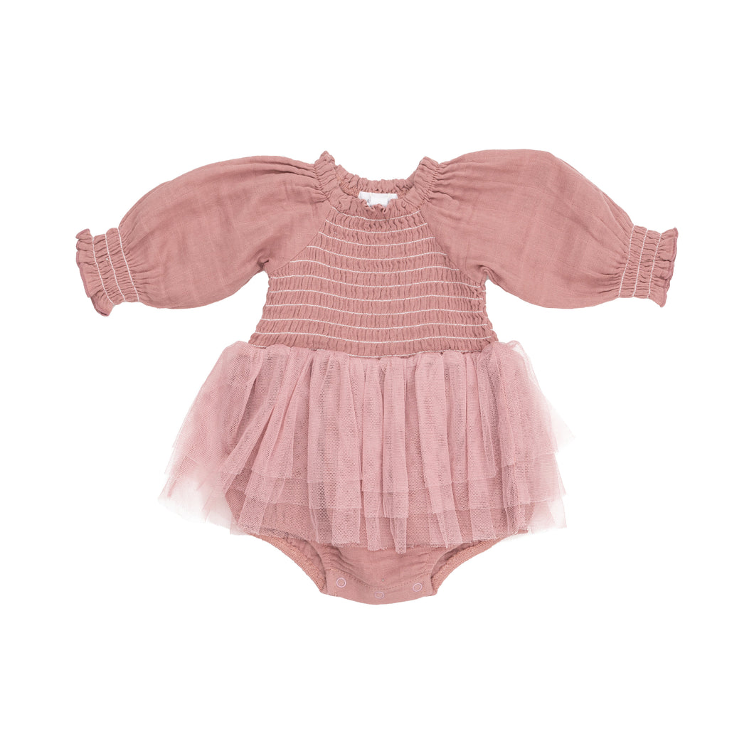 Rose Smocked Tutu Bubble