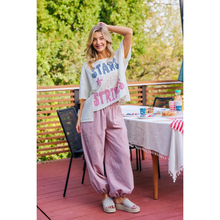 Load image into Gallery viewer, Twill Striped Diagonal Patch Pants
