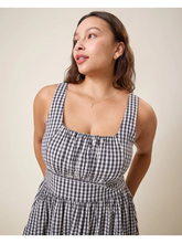 Load image into Gallery viewer, Gracie Poplin Nursing Midi Dress
