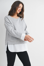 Load image into Gallery viewer, Layla Twofer Pullover Top
