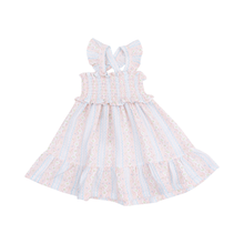Load image into Gallery viewer, Ogee Floral Smocked Ruffle Sundress
