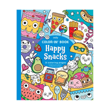 Load image into Gallery viewer, Color-in&#39; Book - Happy Snacks Coloring Book
