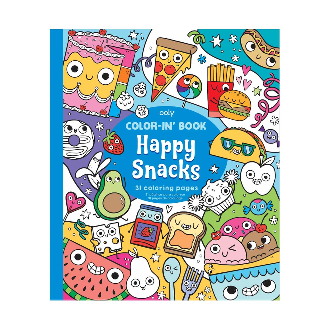 Color-in' Book - Happy Snacks Coloring Book