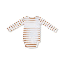 Load image into Gallery viewer, Vintage Stripe Brown Bodysuit
