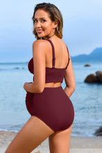 Load image into Gallery viewer, Maeve Ribbed Twist Front Cutout Bikini
